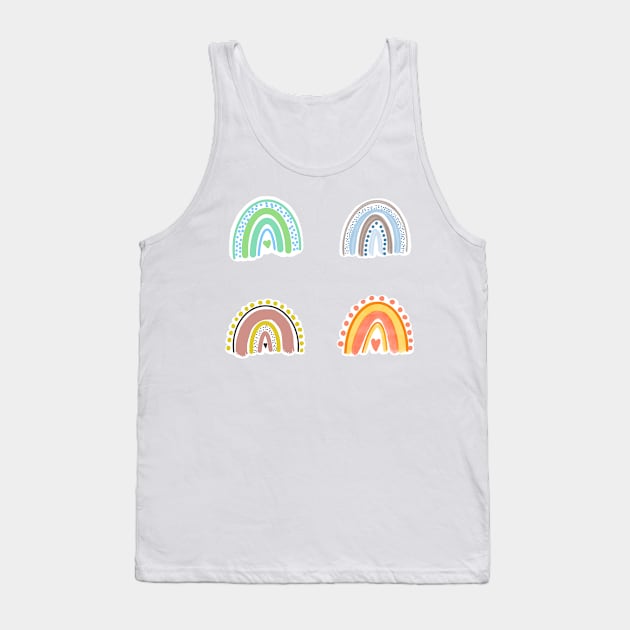 Boho rainbow Tank Top by Megan’s tees